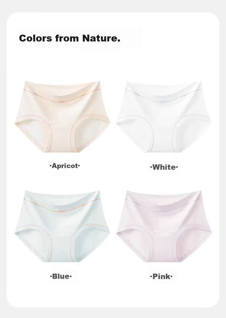 Herbal Original Color Girls' Modal Extended Mulberry Silk Crotch Underwear 2026 New Style for Middle School Girls in Adolescence 16