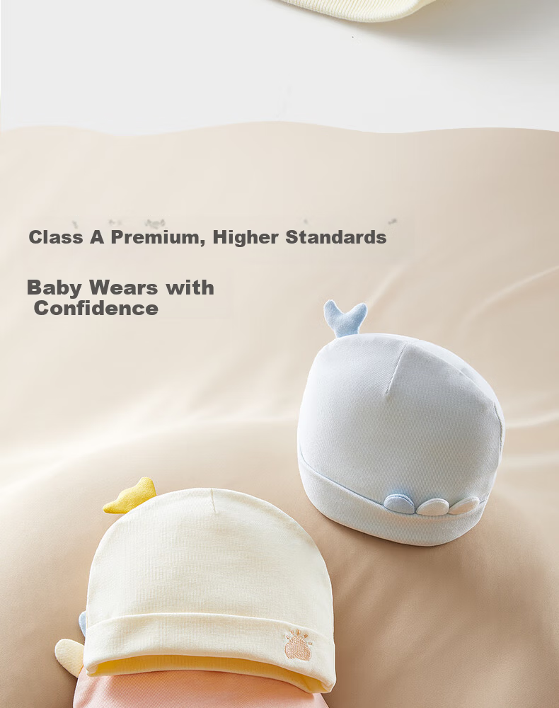 October Crystal Baby Hat Fontanelle Cap Spring Summer Newborn Infant Hat Unisex Baby 7A Antibacterial Class A 0-3-6 Months 16