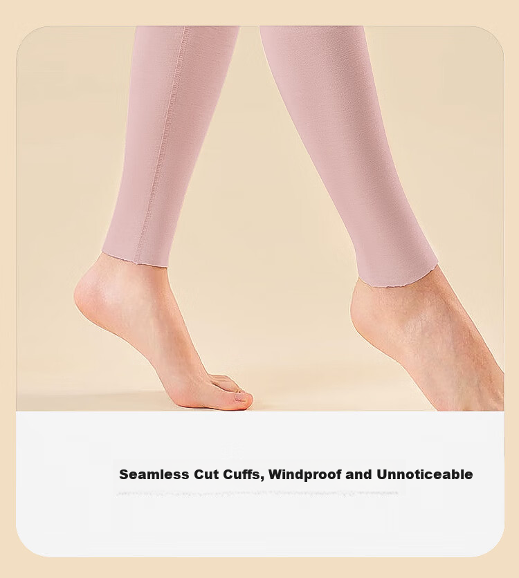 Langsha Women's Thermal Pants Winter Fleece Lined Thickened High Waist Double Layer Tummy Control Lambswool Seamless Cotton Leggings 22