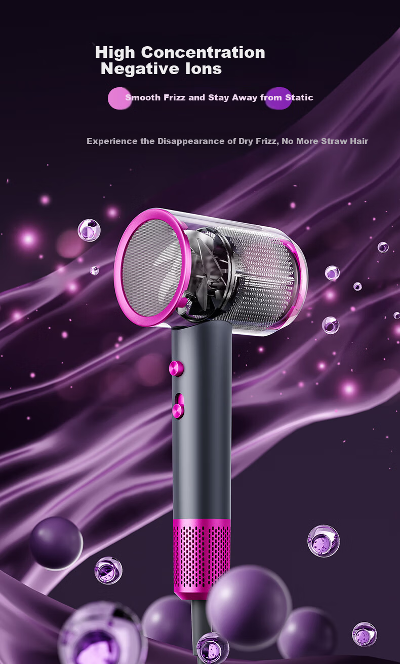 AUX High-Power 2400W Hair Dryer with Negative Ion Technology, High-Speed Strong Wind, Home Use Electric Hair Blower for Men and Women, Gift for Girlfriend 11