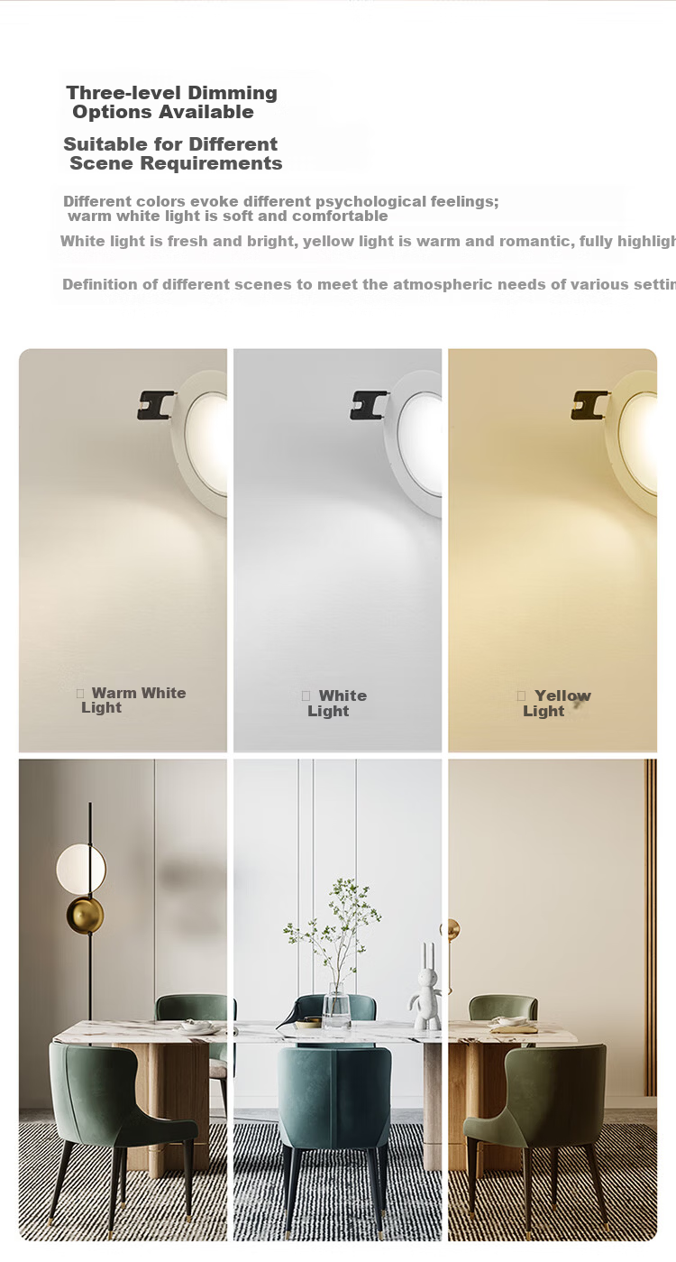 OPPLE High CRI Anti-Glare LED 24° Adjustable Spotlight Bright Aluminum 7W White Light Cutout 7.5-7.8cm 5