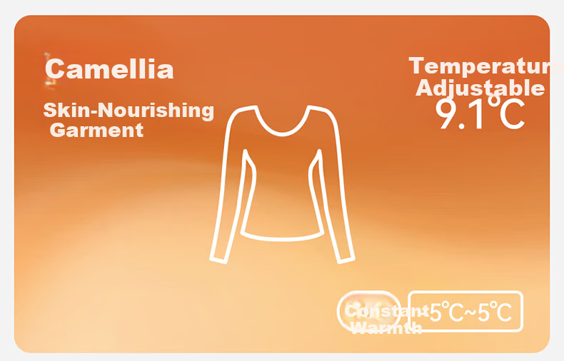 Borui Camellia Oil Moisturizing Boat Neck Base Shirt 10A Antibacterial Mite-Resistant Women's Thermal High Elastic Soft Slim Fit Top 1
