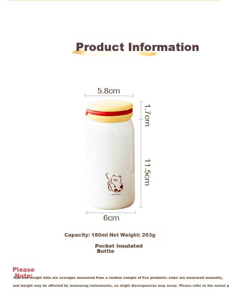 Shuke Mini Insulated Stainless Steel Coffee Pocket Cup Portable Small Thermos for Women 16