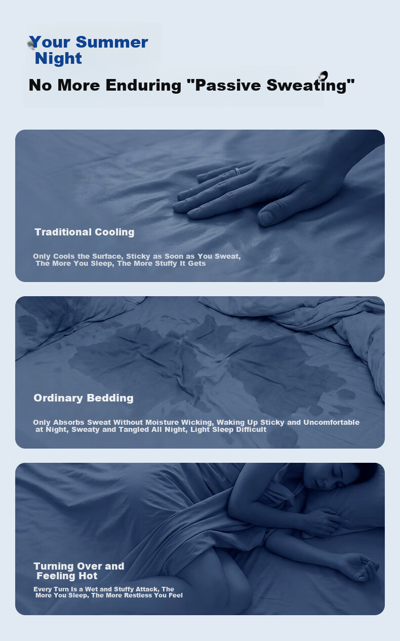 MLILY Fitted Sheet Baby-Friendly A-Class Ice Silk Cooling Full Coverage Mattress Protector 1.5m x 2m 2
