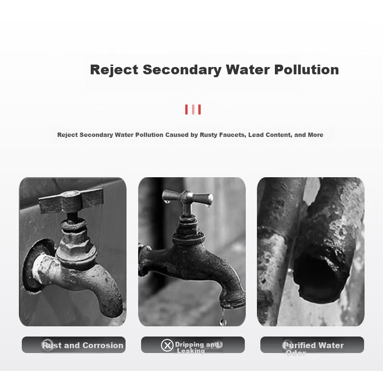 Jingwanhui Water Purifier Faucet American Style Small Curved Single Outlet Household Direct Drinking Machine 2-Point Pure Water Quick-Open Faucet JW1401 5