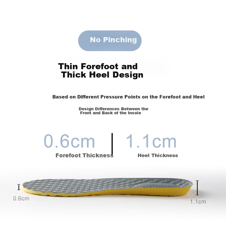 FOOTOPPO Latex Insoles Men Sports Shock Absorption Soft Elastic Thickened Military Training Insoles Women 11