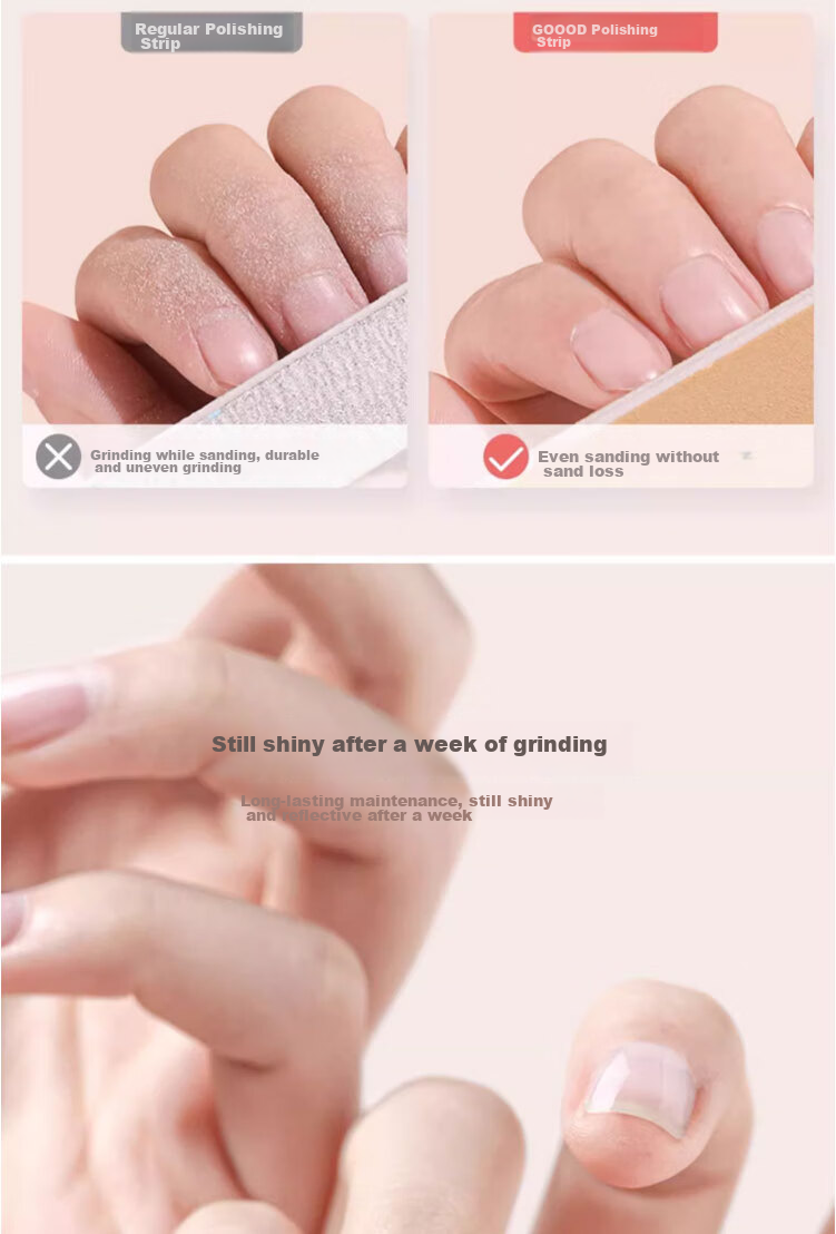 Goood Nail File, Nail Sanding Strip, Manicure File, Polishing And Grinding Strip, Specialized Sponge Rubbing Strip, Manicure Tool Set 12