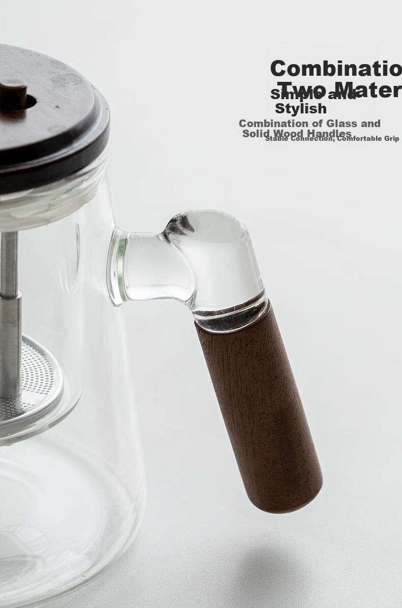 Jing Hong Yun True Bare Price Glass Teapot with Press Filter High Temperature Tea Water Separation Transparent Kettle 10