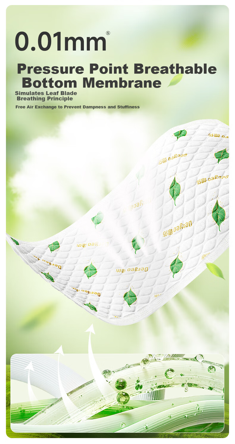 Deyou Baby Disposable Breathable Urine Pad M Size 32 Pieces 11