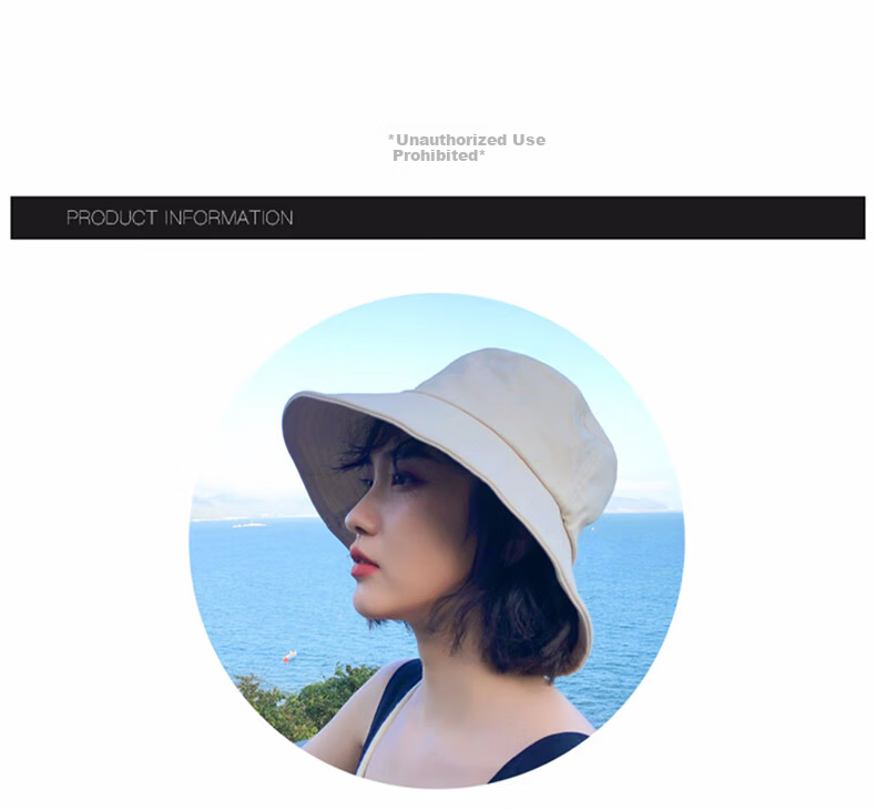 XUEXIMAN Solid Color Fisherman Hat Women Korean Style Versatile Japanese Sun Protection Sunshade Bucket Hat Slim Face Bare Face Hat 2