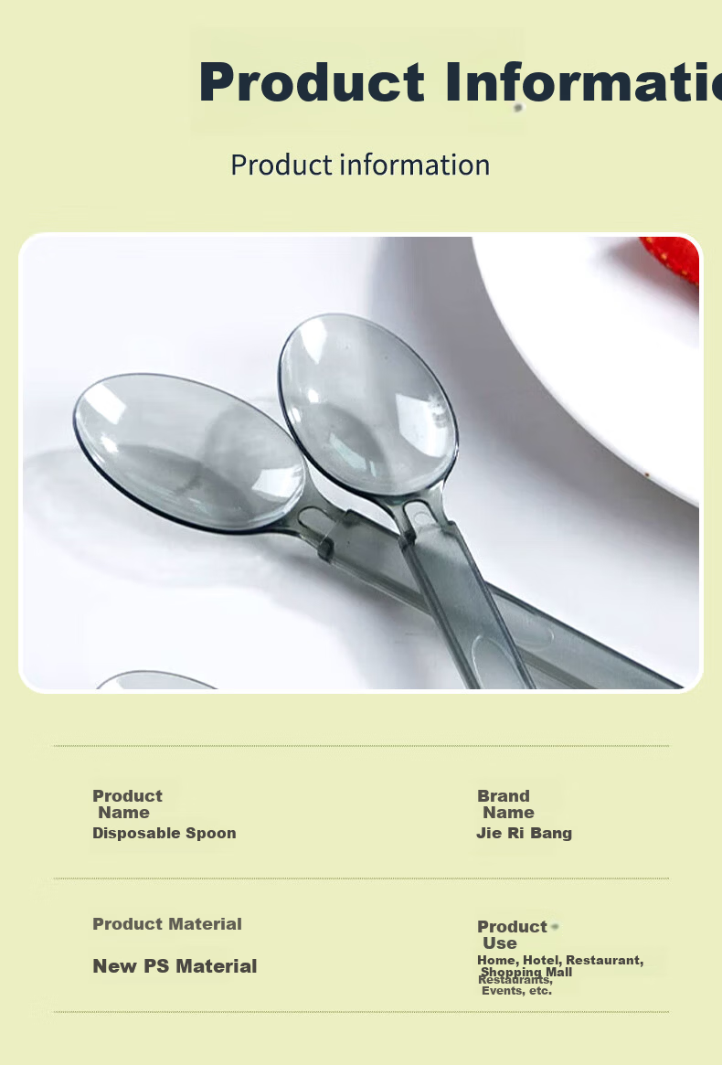 Jieribang Disposable Forks Individually Packaged 200pcs Thickened Household Plastic Food-Grade Cake Dessert Fruit Forks 12