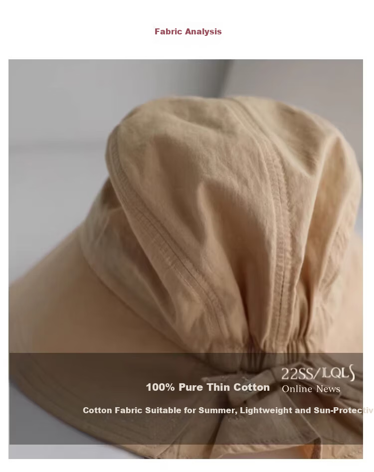 Lagur Casual Lightweight Breathable Cotton Japanese Style Fisherman Hat Women Summer Sun Protection Sunshade Cap Spring Pink Orange 4