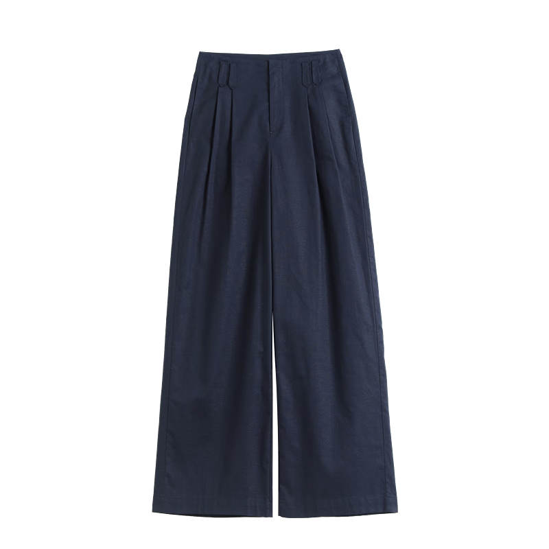 Demana [with Flax Cloud Oxygen Cotton] Summer Lightweight Breathable Straight-Leg Cropped Pants Slim Fit Petite Casual Pants for Women Premium