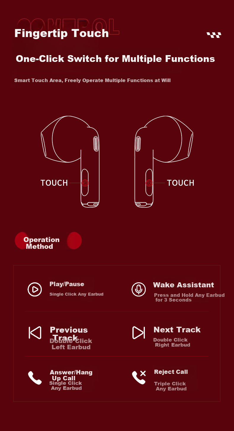 Coca-Cola CX01 Bluetooth Earbuds Semi-In-Ear True Wireless Gaming Sports Music Earphones Long Battery Life 2026 Latest Unisex Student Gift 7