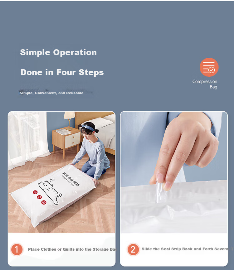 Ontu Vacuum Compression Storage Bag Electric Pump Quilt Clothes Down Jacket Travel Sealing Organizer Moving Packing Bag 19