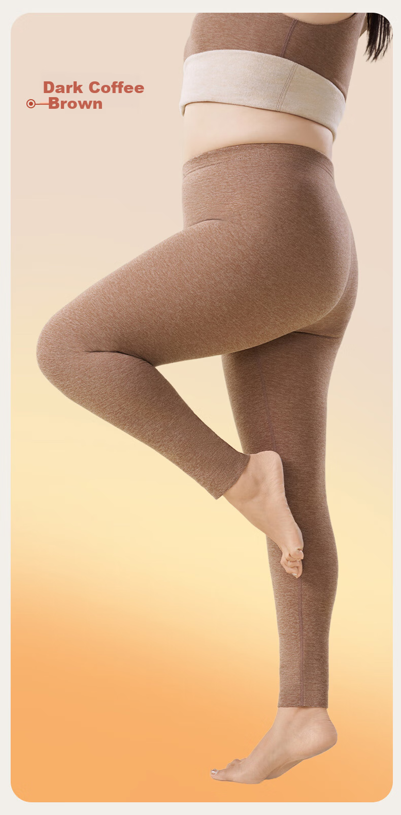 Shanshan Women's Thermal Pants [Cashmere Silk Heating] 2026 New Autumn Winter Fleece Thickened Seamless Base Layer Leggings 20