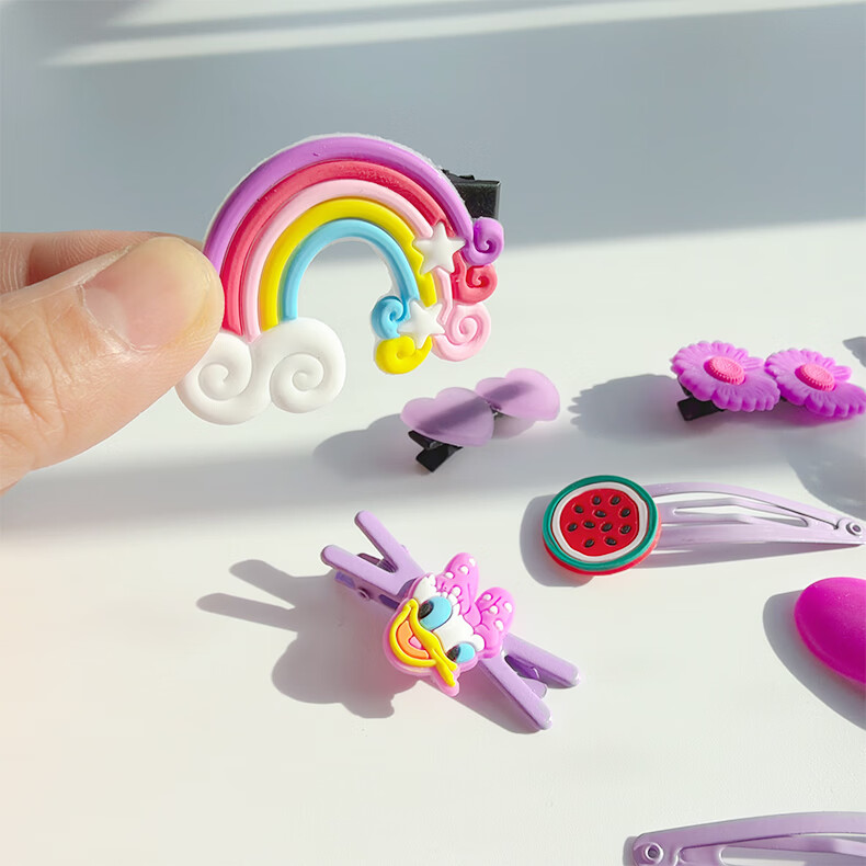 BAISHANGYITE Kids Cartoon High Elastic Hair Ties Soft Hair Bands for Girls Cute Hair Accessories 4