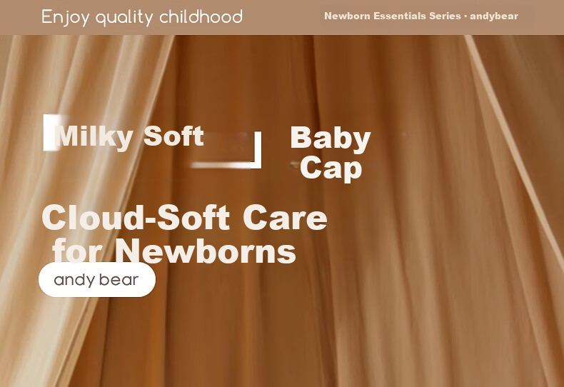 Aibedila Baby Hat Newborn Infant Seamless Cap Autumn Winter Cotton Soft Spot Protection Hat Unisex Baby Cotton Hat 0-6 Months 1