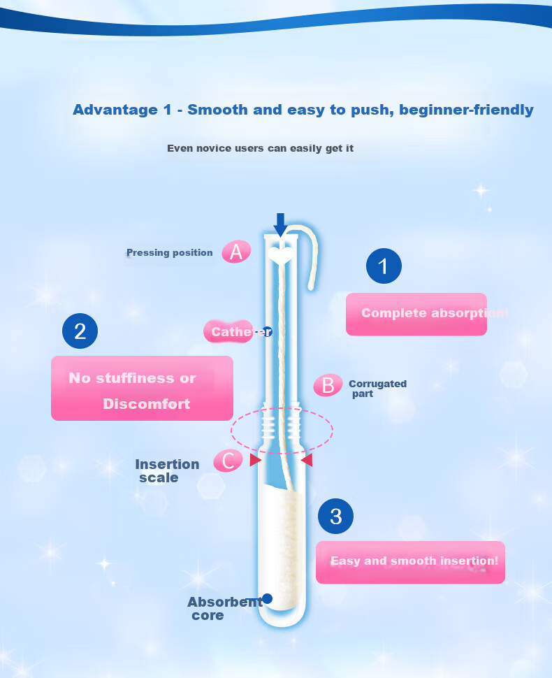 Unicharm Tampons Easy Insert Internal Tampons Light Flow Pink 10pcs 4