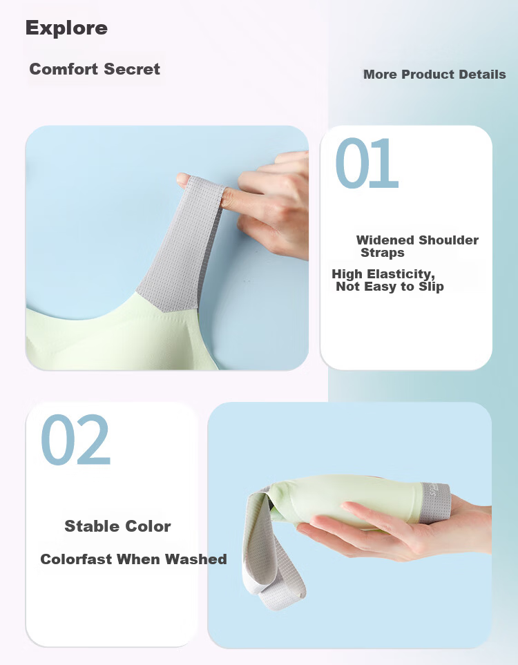 Bingxue Kapok Girls' Developmental Sports Anti-Shock Antibacterial Bra Vest for Children and Teenagers Ages 12-18, Middle and High School Students 14