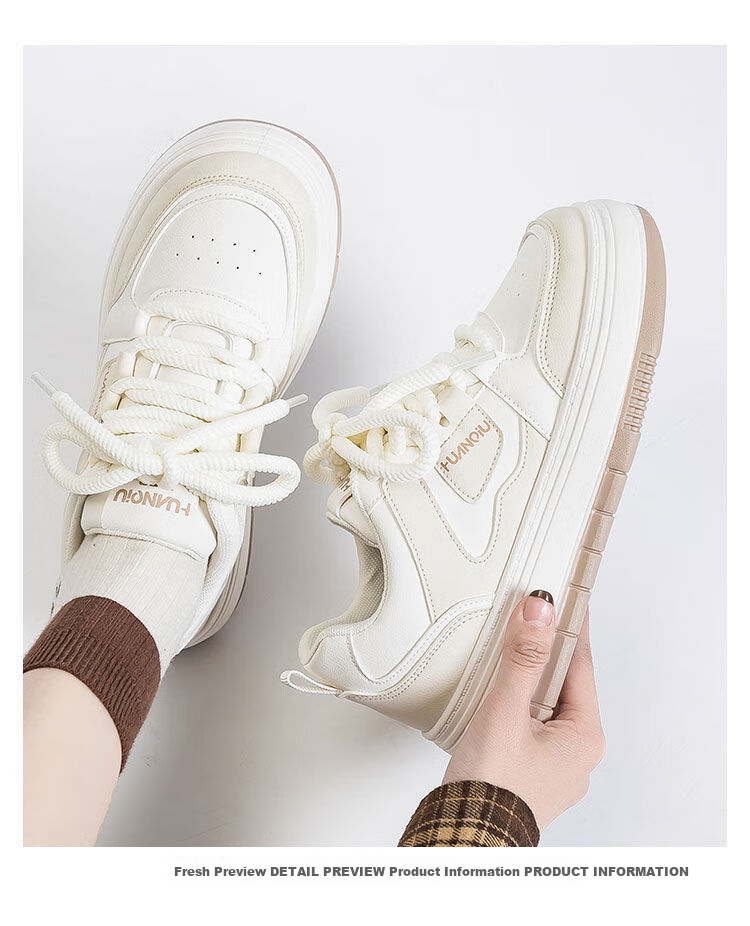 Global Breathable Wine Red Casual White Sneakers 2026 Ins Stylish Thick Sole Breathable Shoes 12