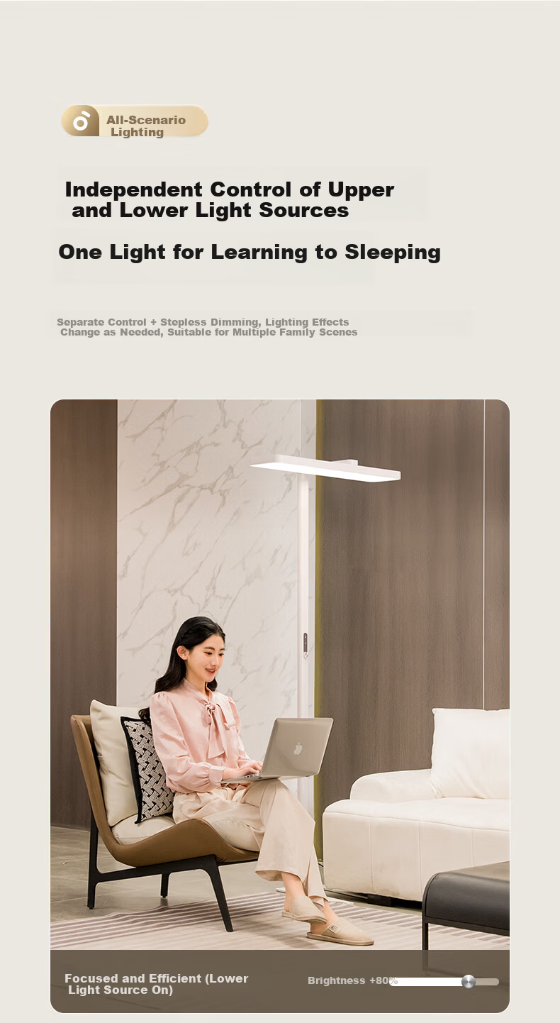 Haishibao Red Light Eye Protection Full Spectrum Children's Student Learning Smart Floor Desk Lamp E2B-125W 22