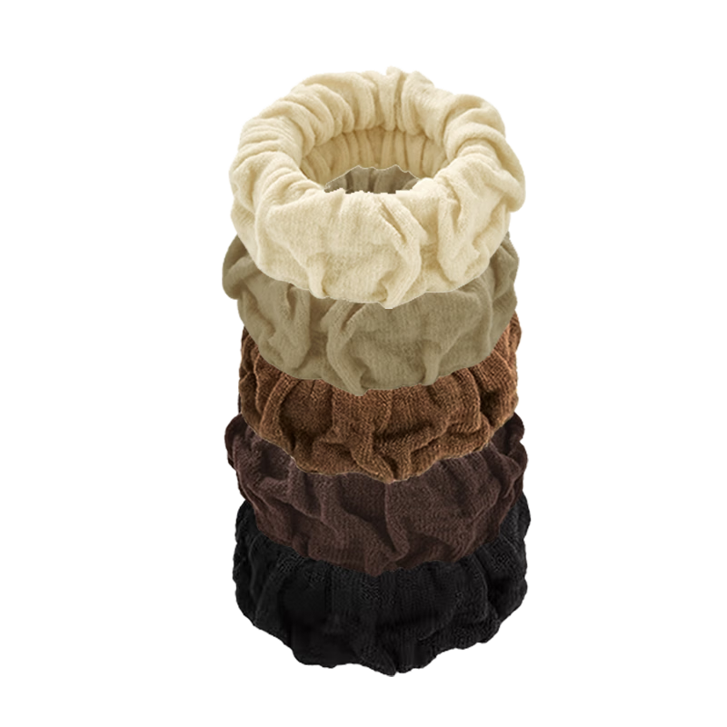 MEIFUYU Thickened Seamless Hair Ties Black Coffee Color 10pcs High Elastic Hair Bands WH7251