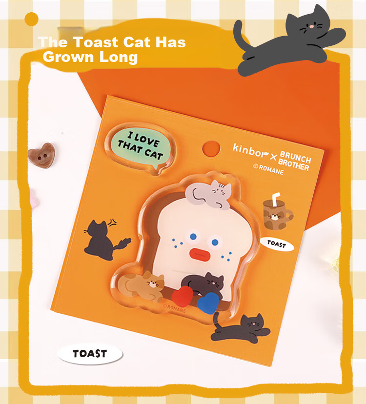 Kinbor Xbrunch Brother Collaboration Cute Dog Resin Acrylic Refrigerator Magnet Strong Magnetic Creative Cartoon DIY Message Sticker - Charlie Dream Factory 13