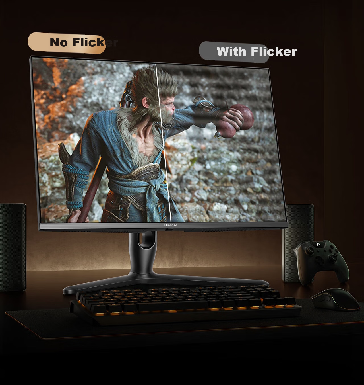 Hisense G7 Ultra 27-inch 3A Original Picture Obsidian Screen 1152-Zone MiniLED DP2.1 4K 160Hz Dual Mode 320Hz Moonshadow Gray Gaming Monitor 23