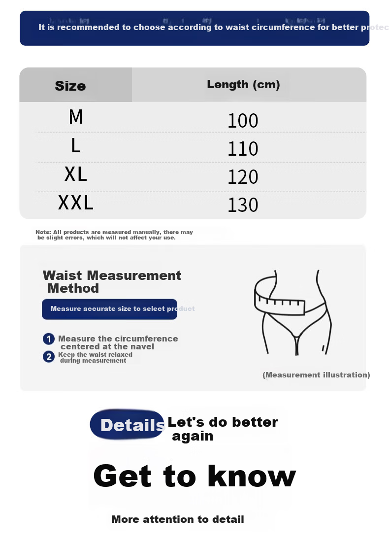 Bamaier Medical Lumbar Support Belt Herniated Disc Lumbar Spine Brace Widened Steel Plate Support for Lumbar Muscle Strain Postoperative Use 14