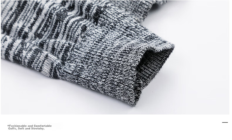 JEANSWEST Men's Sweater Autumn Winter Fashion Casual Comfortable Crew Neck Pure Cotton Youth Thickened Warm Knitwear 9