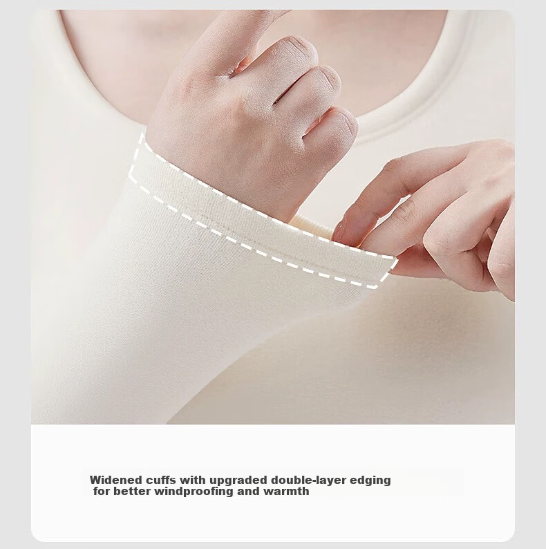 Urban Beauty Women's Thermal Underwear Thickened Winter Heating Lamb Fleece Top Autumn 2025 New Anti-Cold Fleece Minus 40 Degrees 6