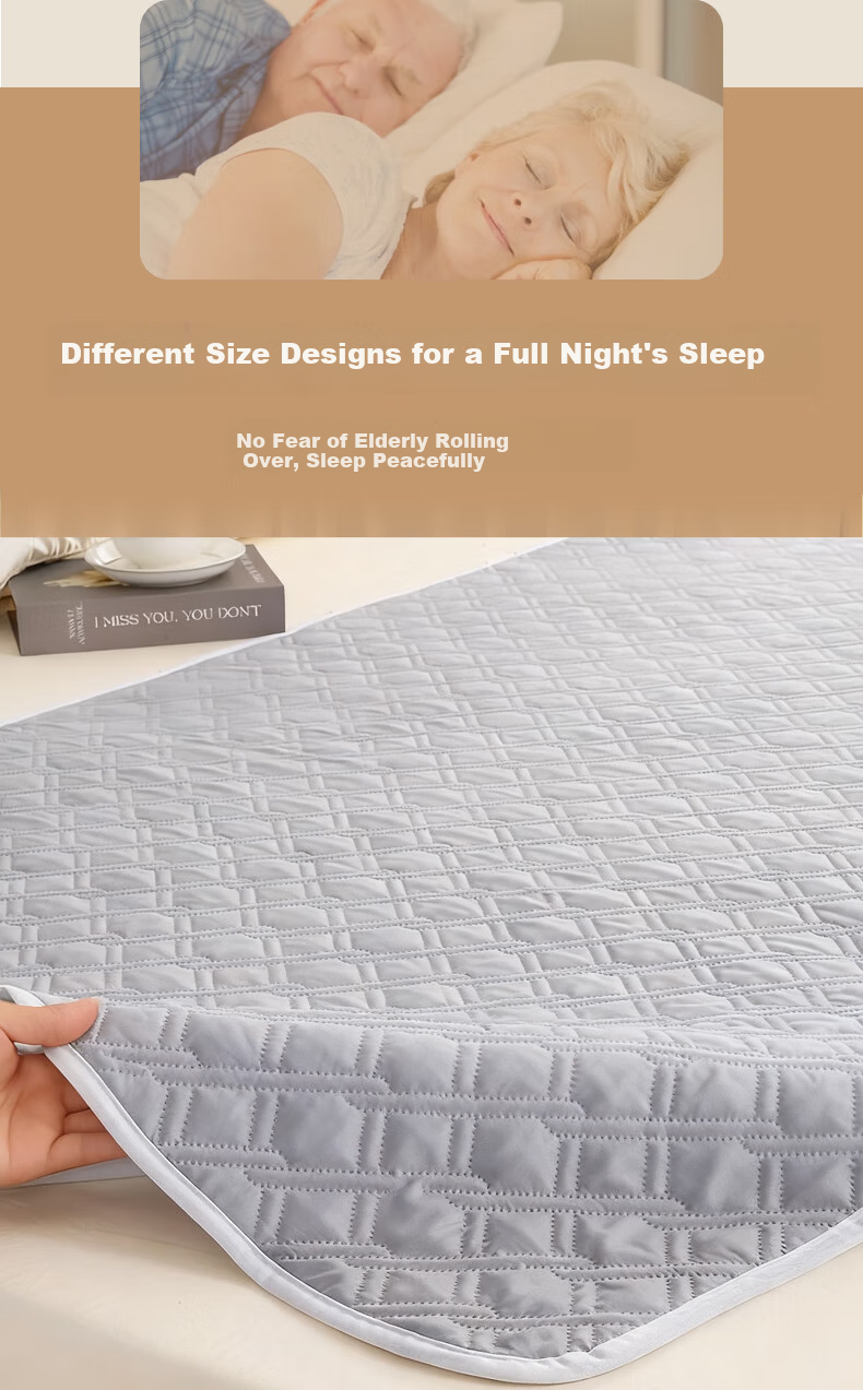 FumanTu Adult Washable Waterproof Incontinence Pad Elderly Care Bed Sheet Large Size Bedridden Diaper 3