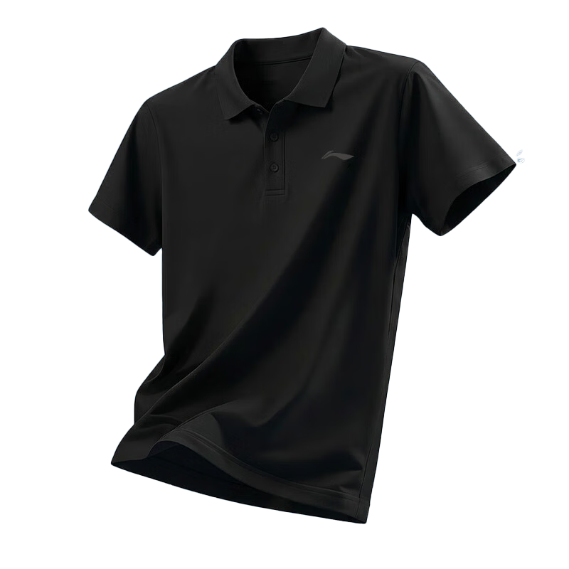 LI-NING Quick-Dry Polo Shirt Short Sleeve Men 2026 Summer New Ice Silk Breathable Men's T-Shirt High-End Casual Wear