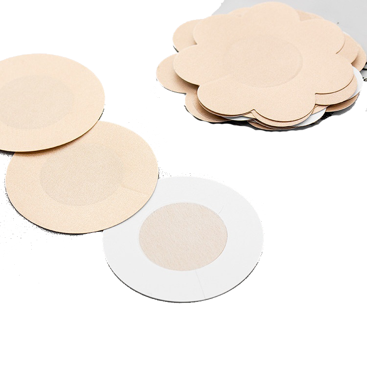 Caramella Disposable Silk Satin Ultra-Thin Invisible Breathable Adhesive Nipple Covers for Women Summer Strapless Bra Pads