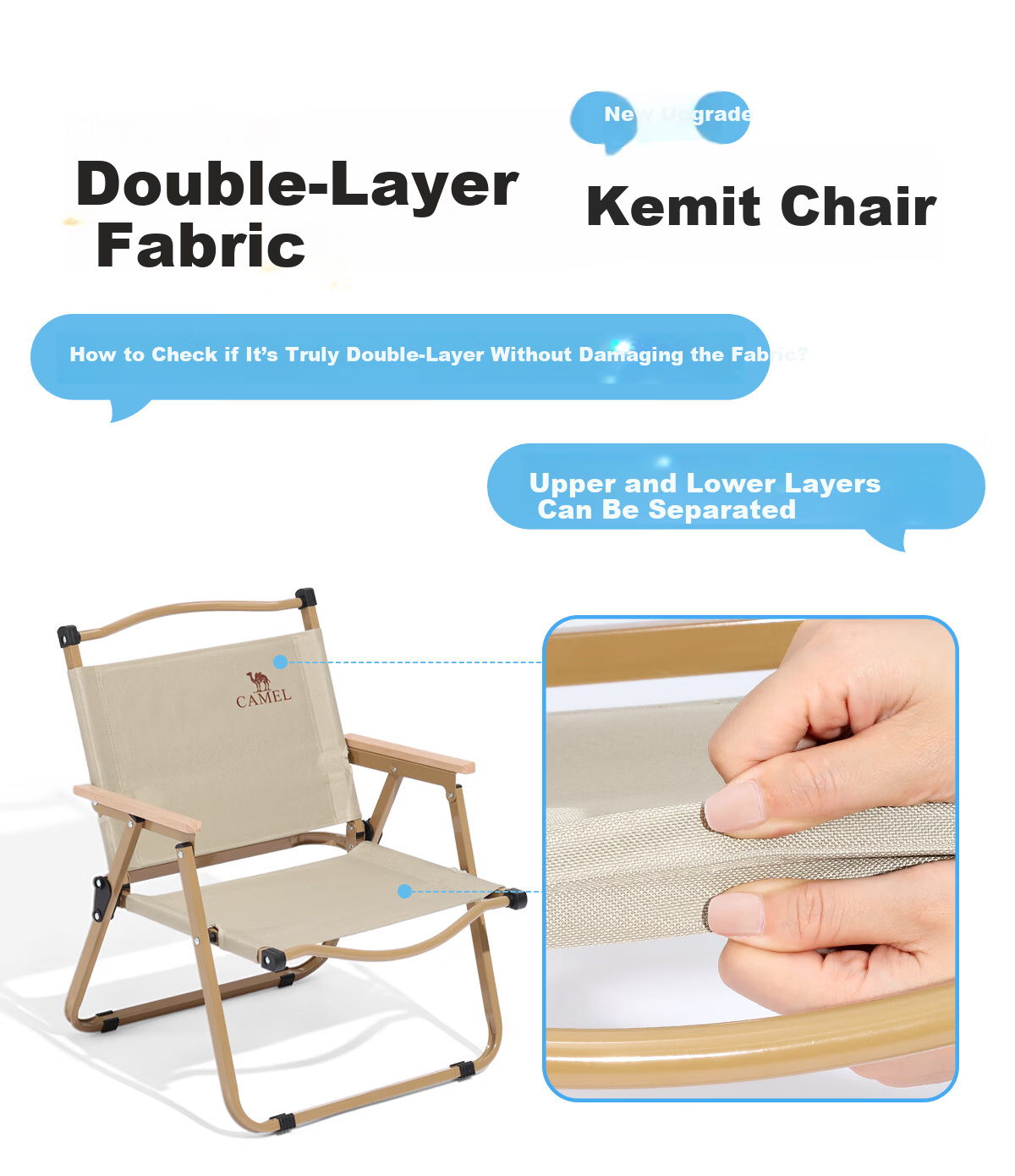 CAMEL Outdoor Kermit Chair Camping Chair Fishing Chair Camping Gear Picnic Folding Chair Folding Stool 1