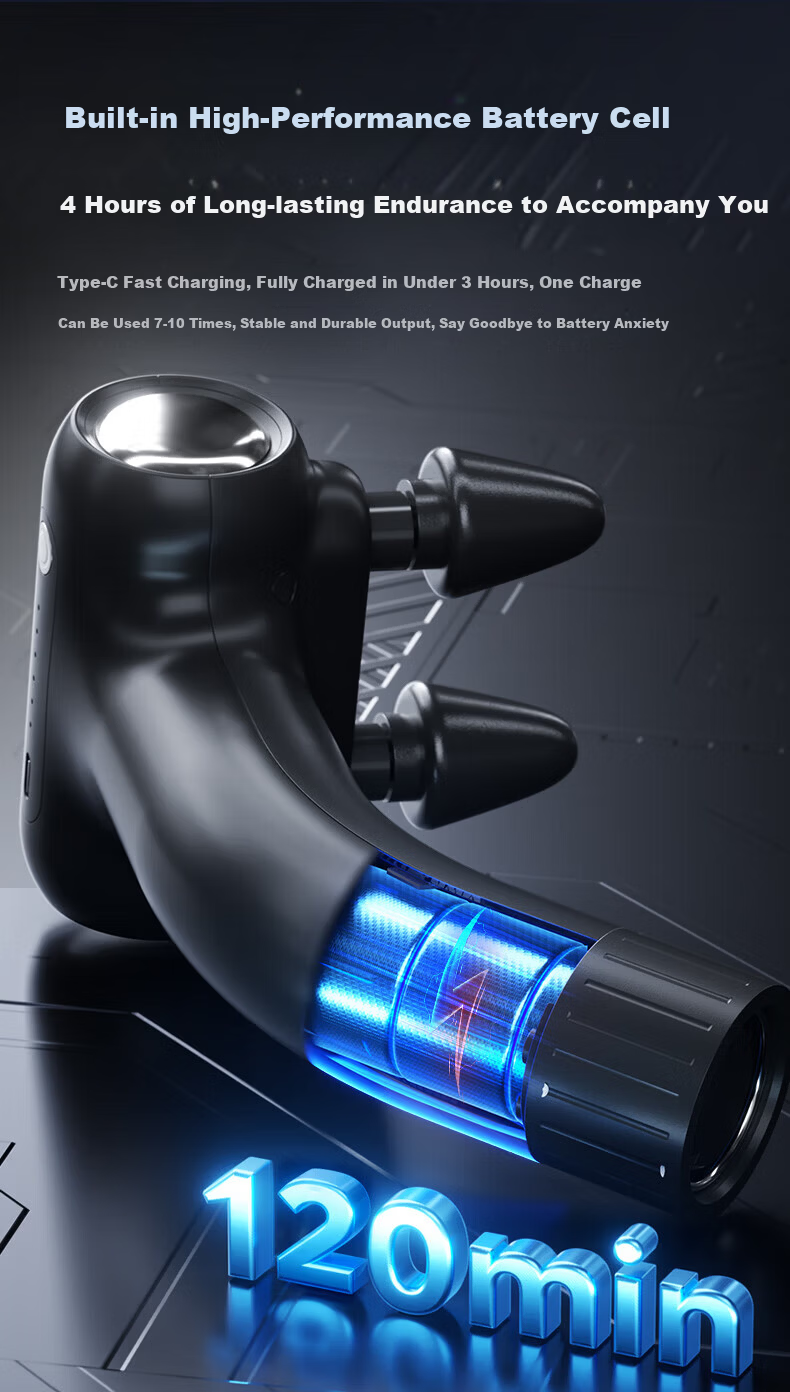 LI-NING Professional Fascia Gun Massager for Shoulders, Neck, Waist, and Back - Deep Muscle Massage Device, Ideal Gift for Parents, Valentine's Day, Qixi Festival, Birthday, Boyfriend, and Girlfriend 21