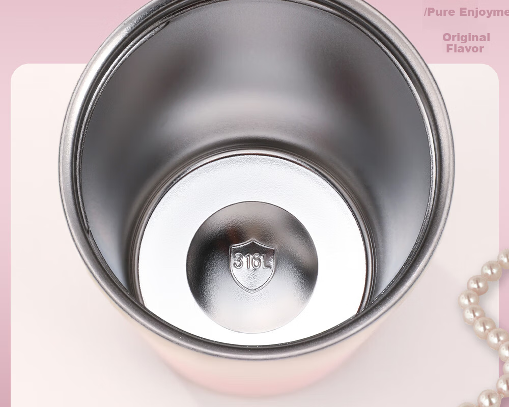 Fuguang Insulated Coffee Water Bottle for Women 316L Stainless Steel High-Quality Large Capacity Straw Car Travel Tea Cup Gift 8