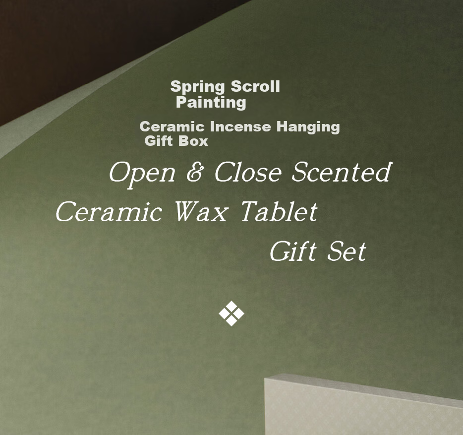 TOSUMMER Art Capsule Series Spring Scroll Ceramic Scented Hanging Gift Box New Year Gift 19