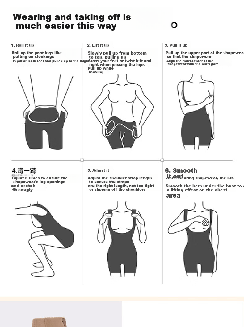 Tingmei Seamless Shapewear Bodysuit for Women, Tummy Control, Waist Shaping Pants, Waist Cincher, Bra-Free, Back Opening Slimming Garment, Black, Size L 20