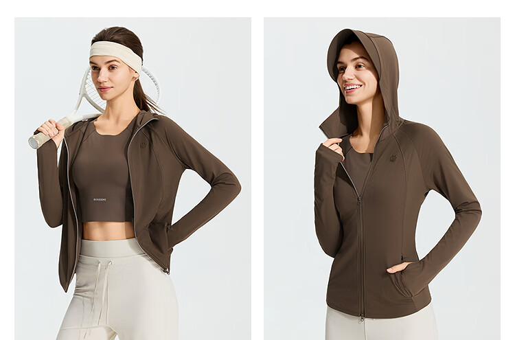 Bosideng 26-Year Summer Women's Sun Protection Hooded Original Yarn UPF100 Cooling Breathable Jacket B261326458 25