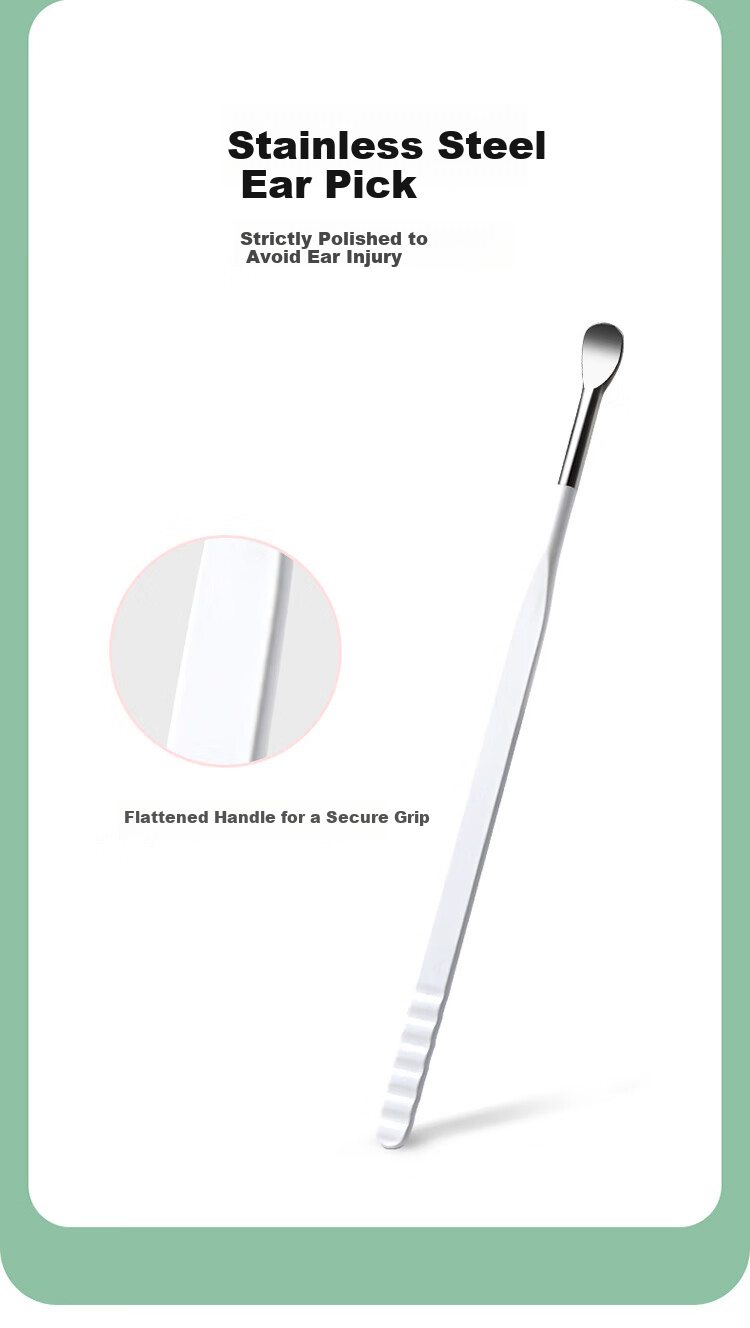 Shijian Nail Clipper, Ear Pick with Keychain, Cute Ear Cleaner And Nail Cutter Set, 2 Pieces, T61P 12