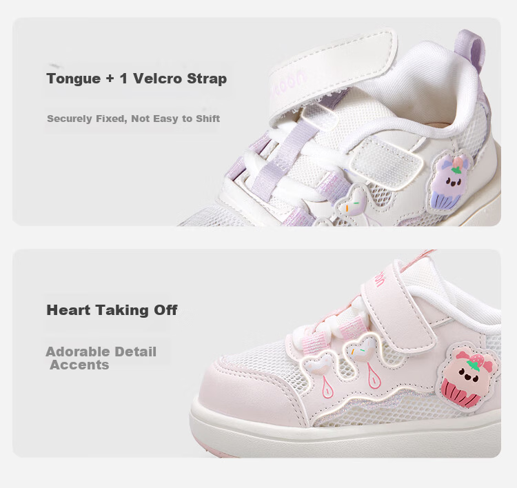 Mutong Kids Board Shoes Size 26 Summer Breathable Mesh Campus Shoes Sweet Girls Casual Lightweight Sports Shoes Oxygen Pink Size 22 15