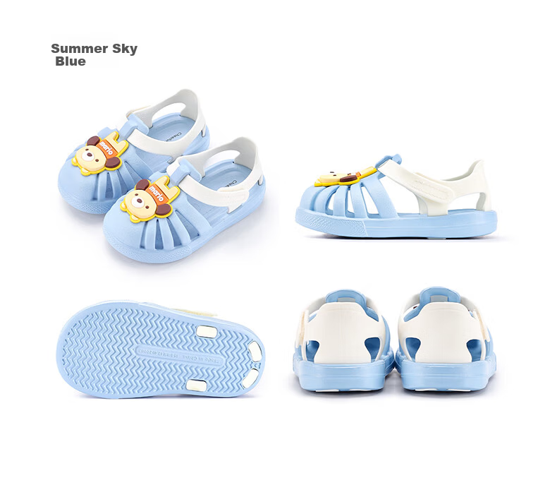 Cheerful Mario 2026 New Kids Open-Toe Sandals Girls Summer Breathable Baby Toddler Bath Shoes Boys 1-3 Years Beach Sandals 10