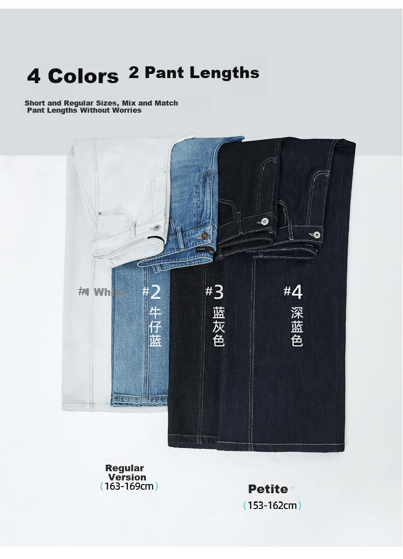 ESE-Y [Thread Sculpting Pants] Straight-Leg Jeans for Women 2026 Spring New Loose Floor-Length Wide-Leg Pants Dark Blue 28 13