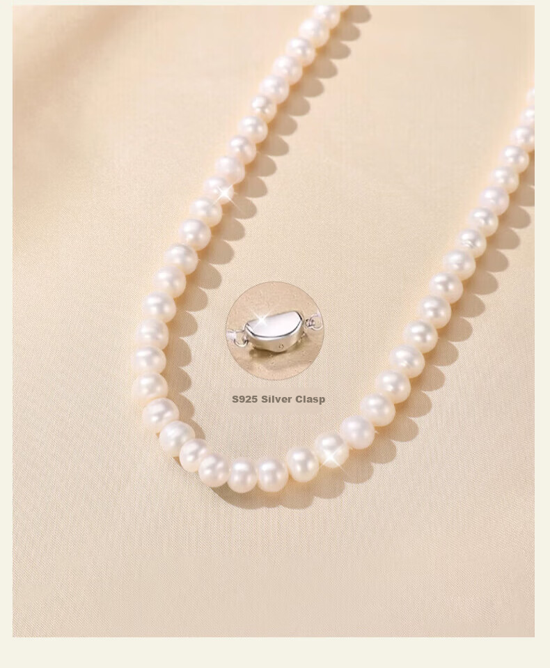 China Jewelry Freshwater Pearl Necklace for Women Mom Style Choker Mother’s Day Birthday Gift for Girlfriend and Mother-in-Law 12