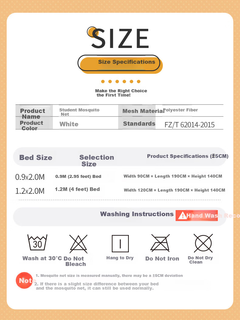 Nanjiren Student Mosquito Net Dormitory Square Top Mosquito Net Single Door 1.2m Bed Anti-Mosquito Net [Suitable for Bunk Beds] 2