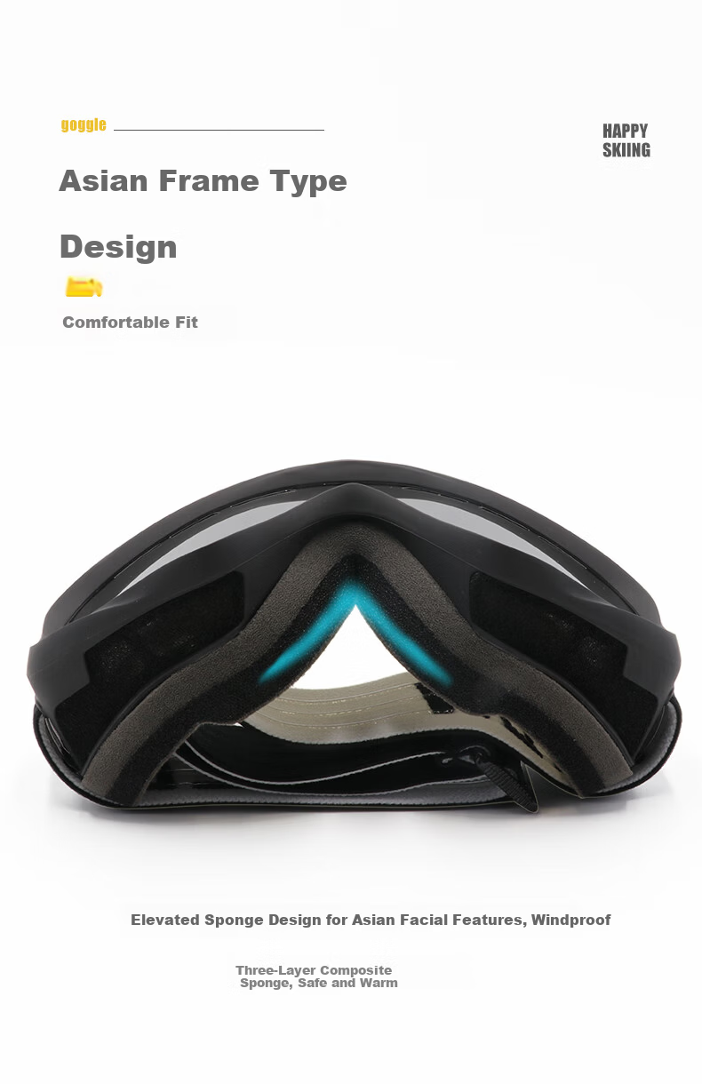 YEON Kids Ski Goggles Youth Double-Layer Cylindrical HD Anti-Fog Y6-N3106 4