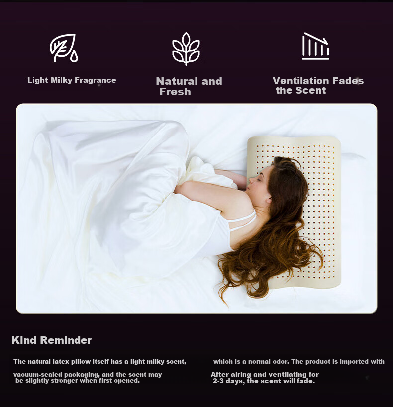 Dunlopillo Stuzzi Series Latex Pillow Refreshing Massage Pillow Dutch Imported Talalay Process Natural Latex Pillow 20