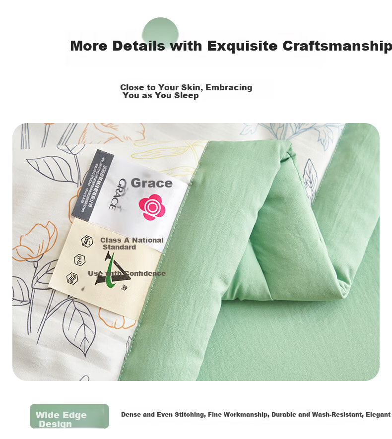 Grace Class A 10% Soy Fiber Machine Washable Summer Quilt Single Air Conditioning Quilt Core Summer Cooling Quilt 200*230cm 4
